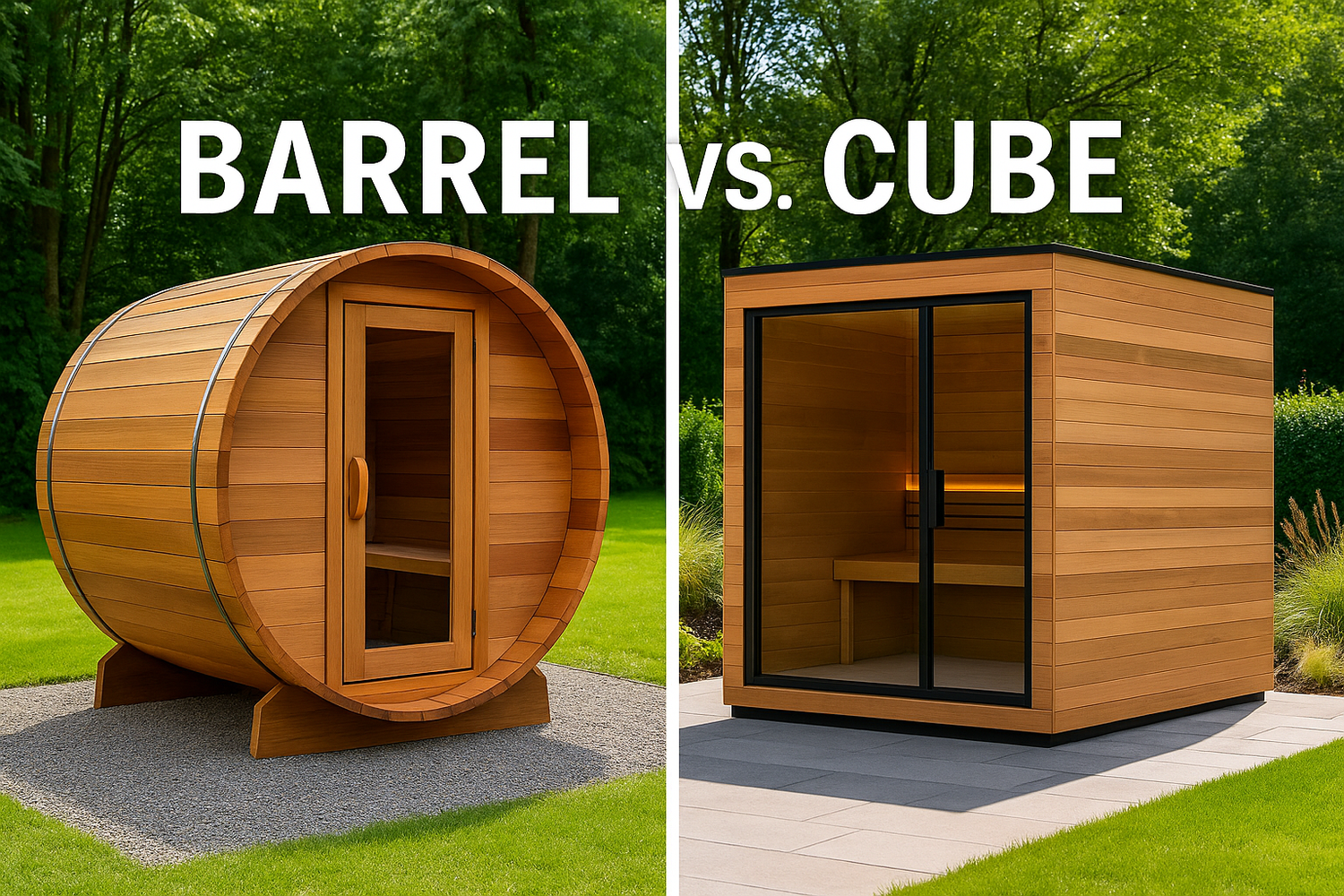 Barrel vs. Cube: Which Outdoor Sauna Design is Right for You?