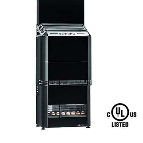 Saunum Air 7 Sauna Heater 6.4kW Sauna Heater Package Black