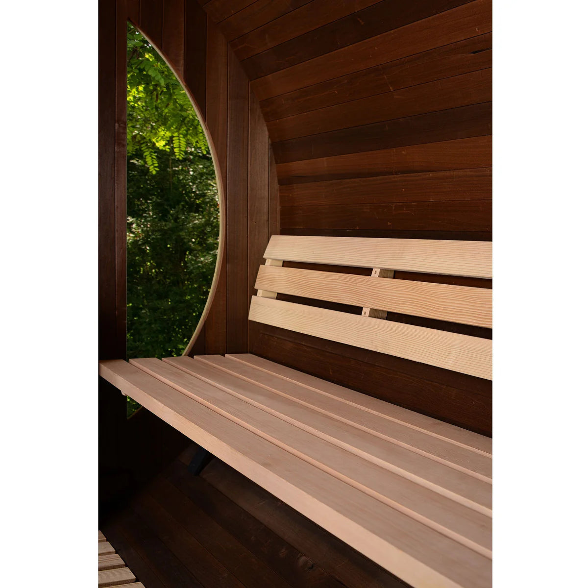 ThermaSol Phoenix Barrel Sauna – 4–6 Person Outdoor Sauna with Glass Windows & Virta Wi-Fi Heater
