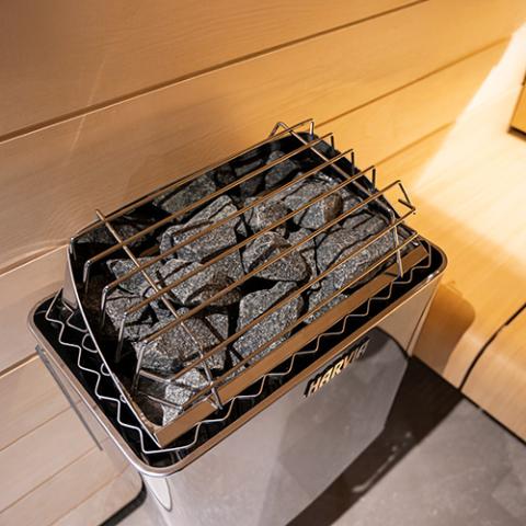 Harvia KIP Series 3.0kW Sauna Heater Package - Built-In Control