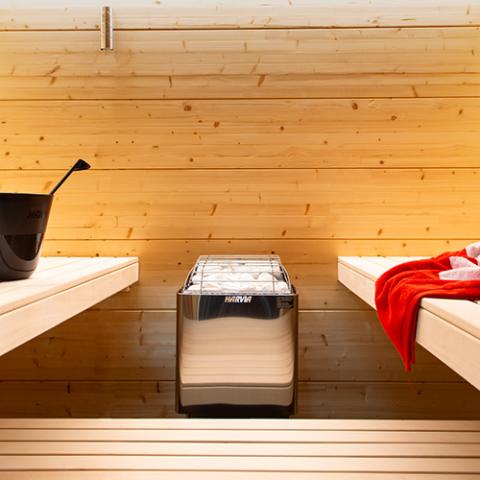 Harvia KIP80W 8kW Electric Sauna Heater – Wall-Mounted, 240V Package - Xenio External Control