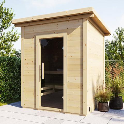 SaunaLife G2 4-Person Garden-Series Outdoor Home Sauna