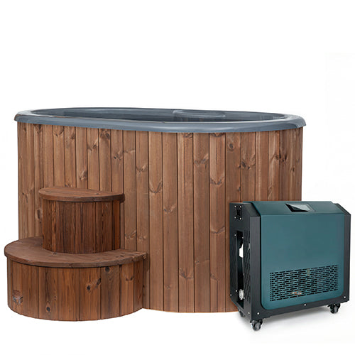 SaunaLife Model S2NC — 2-Person Cold & Hot Immersion Tub Package