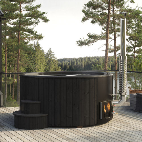 SaunaLife Model S6B — 7-Person Wood-Burning Hot Tub