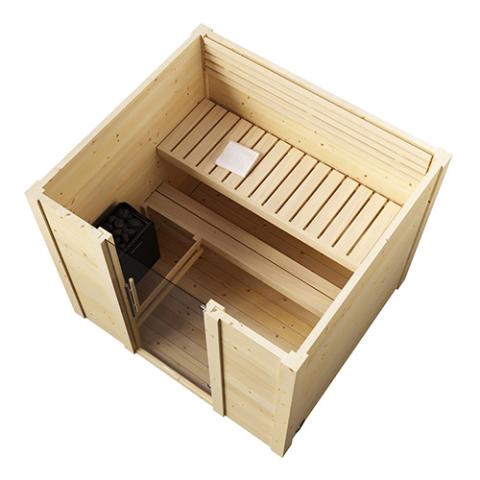 SaunaLife G2 4-Person Garden-Series Outdoor Home Sauna