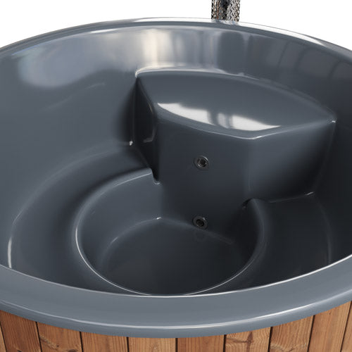 SaunaLife Model S6N — 7-Person Wood-Burning Hot Tub