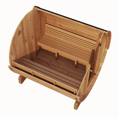 SaunaLife E7 4-Person Barrel Sauna