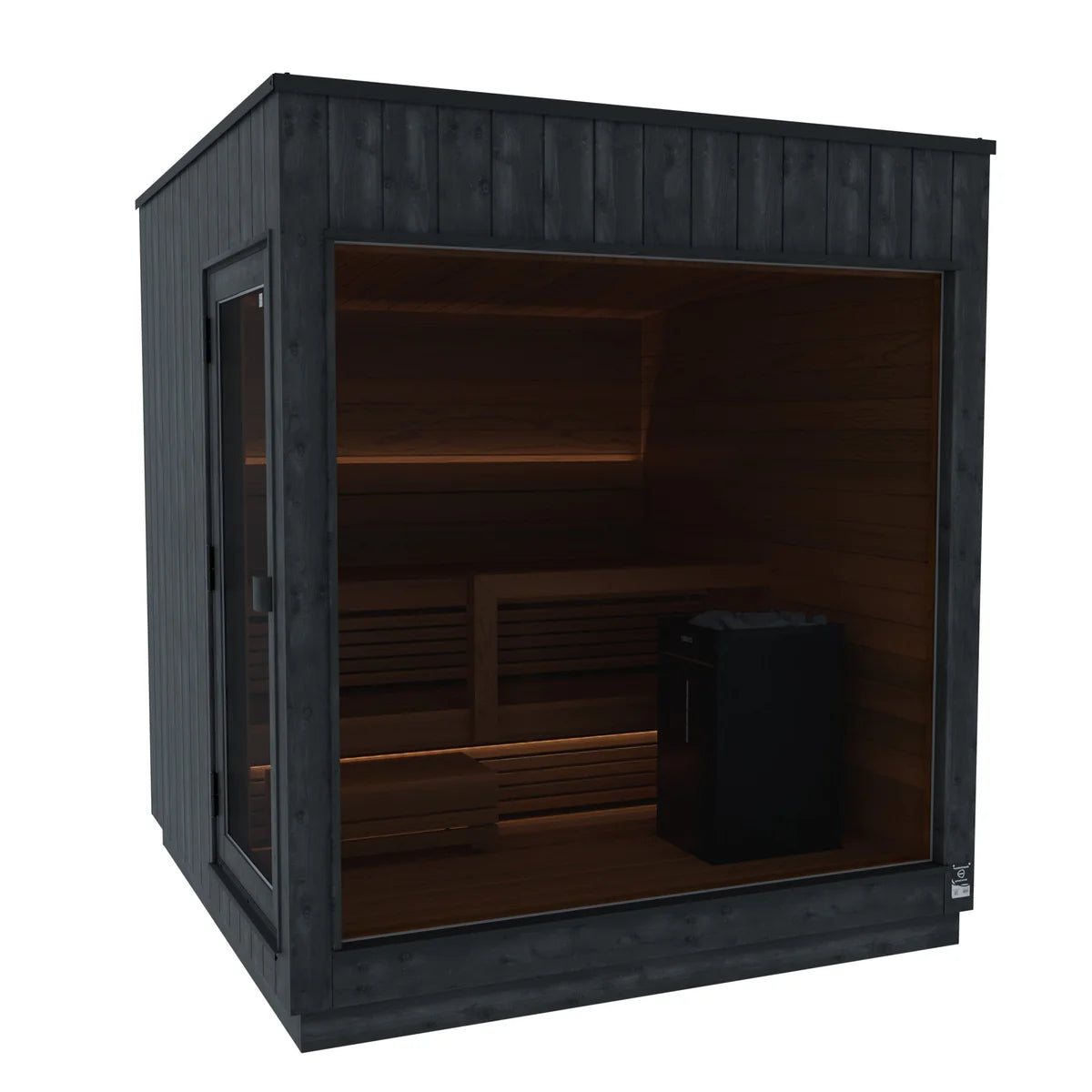 ThermaSol Nordic Misty - Dark Nordic Spruce, 4-6 Person, Outdoor Sauna