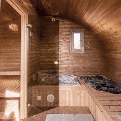 SaunaLife G11 8-Person Outdoor Sauna – Luxury 2-Room Backyard Retreat